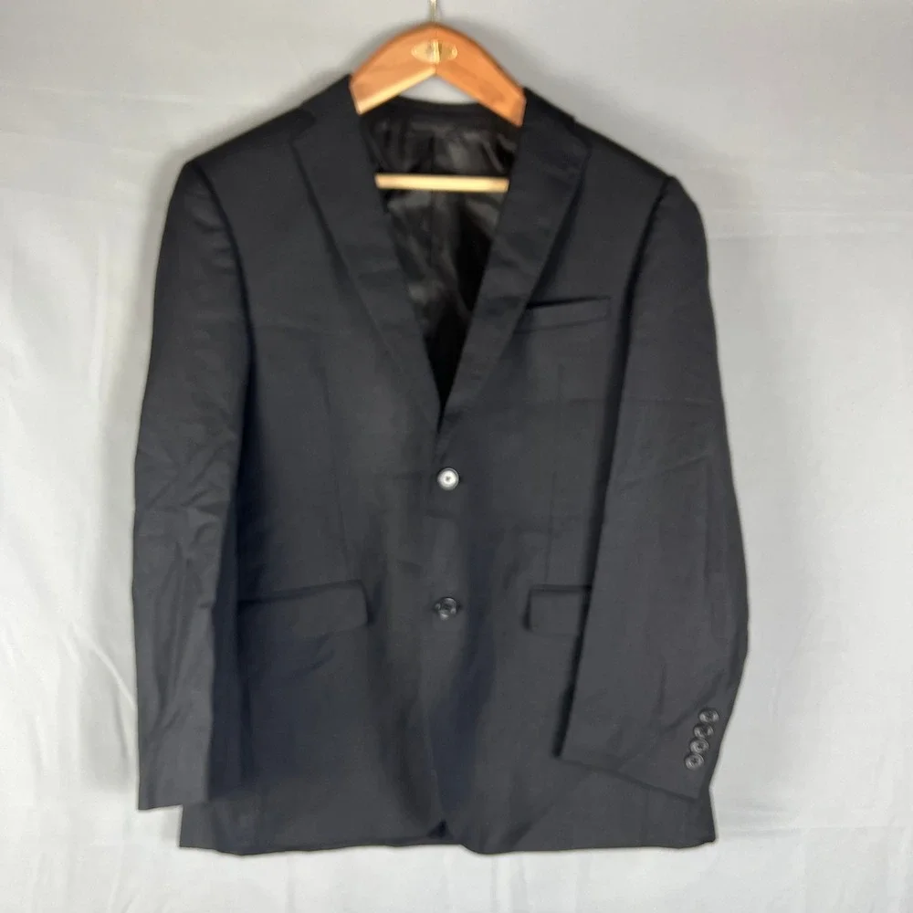 Joseph Abboud 2 Piece Set Mens 40R Black Single Breasted Notch Lapel Business
